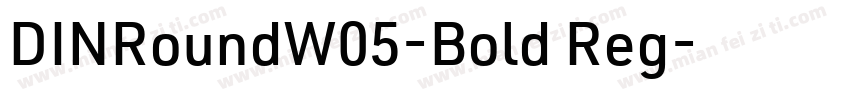 DINRoundW05-Bold Reg字体转换